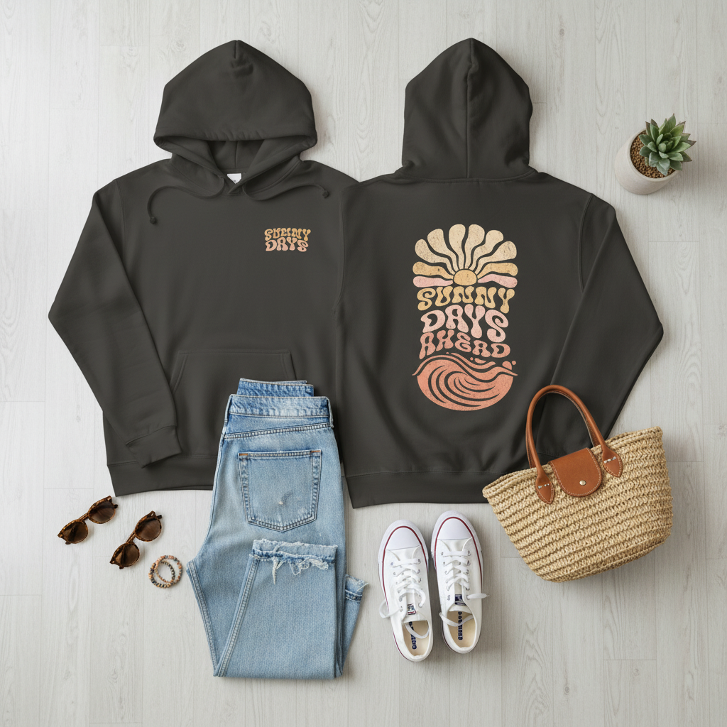 Sunny Days Ahead - Sandstone, Pull-Over Hoodie