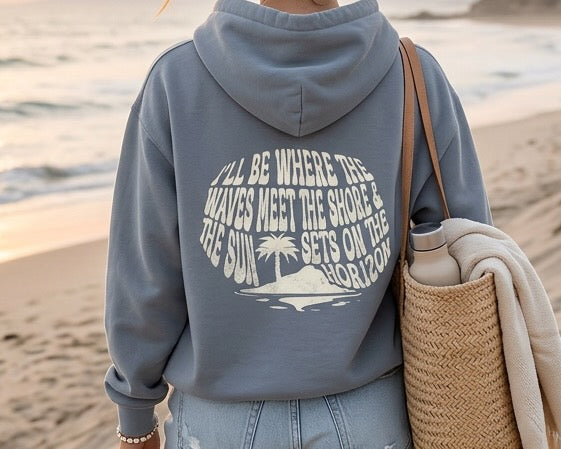 Garment-Dyed Beach Hoodie – Shoreline Blue Jean