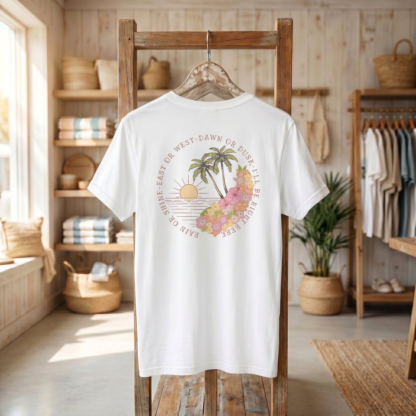 I'll Be Here Classic T-Shirt, Sunset Colors