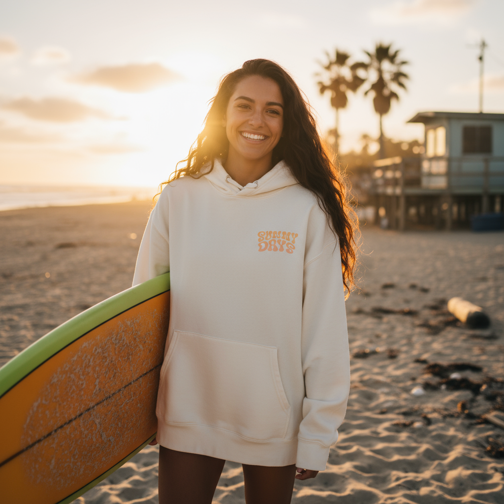 Sunny Days Ahead - Sandstone, Pull-Over Hoodie