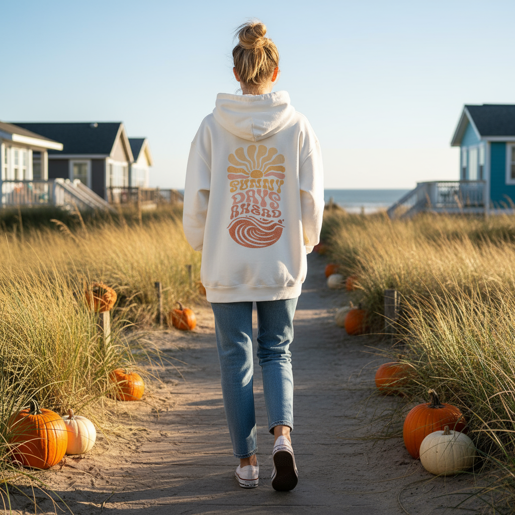 Sunny Days Ahead - Sandstone, Pull-Over Hoodie