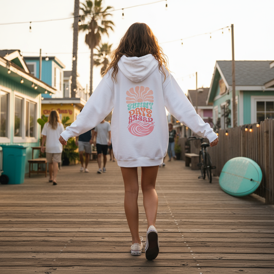Sunny Days Ahead - Sorbet, Pull-Over Hoodie