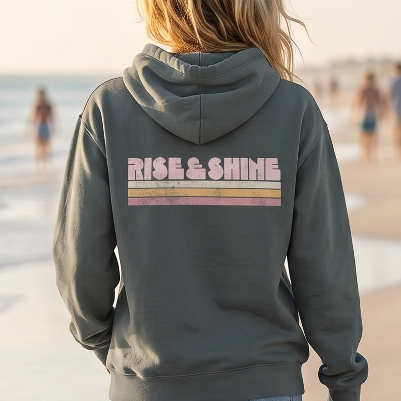 Heavyweight Garment-Dyed Hoodie – Rise + Shine Midnight Navy