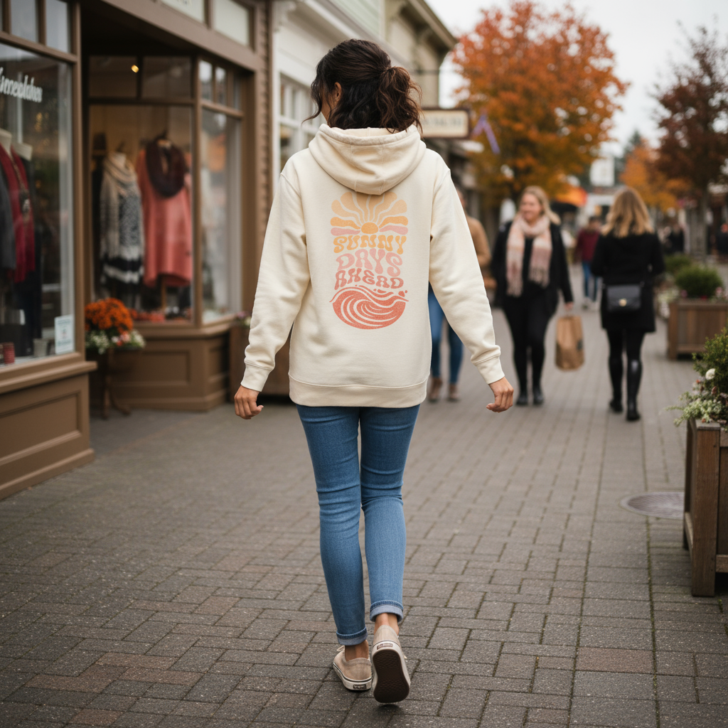 Sunny Days Ahead - Sandstone, Pull-Over Hoodie