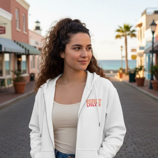 Sunny Days Ahead - Sorbet,  Zipped Hoodie