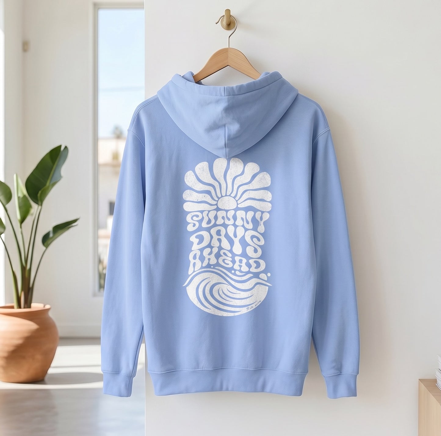 Premium Beach Hoodie - Carolina Blue