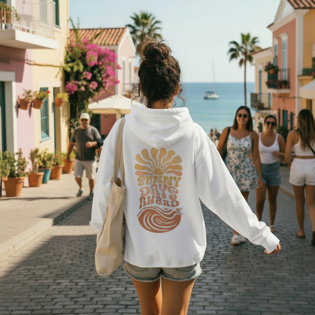 Sunny Days Ahead - Sandstone, Pull-Over Hoodie