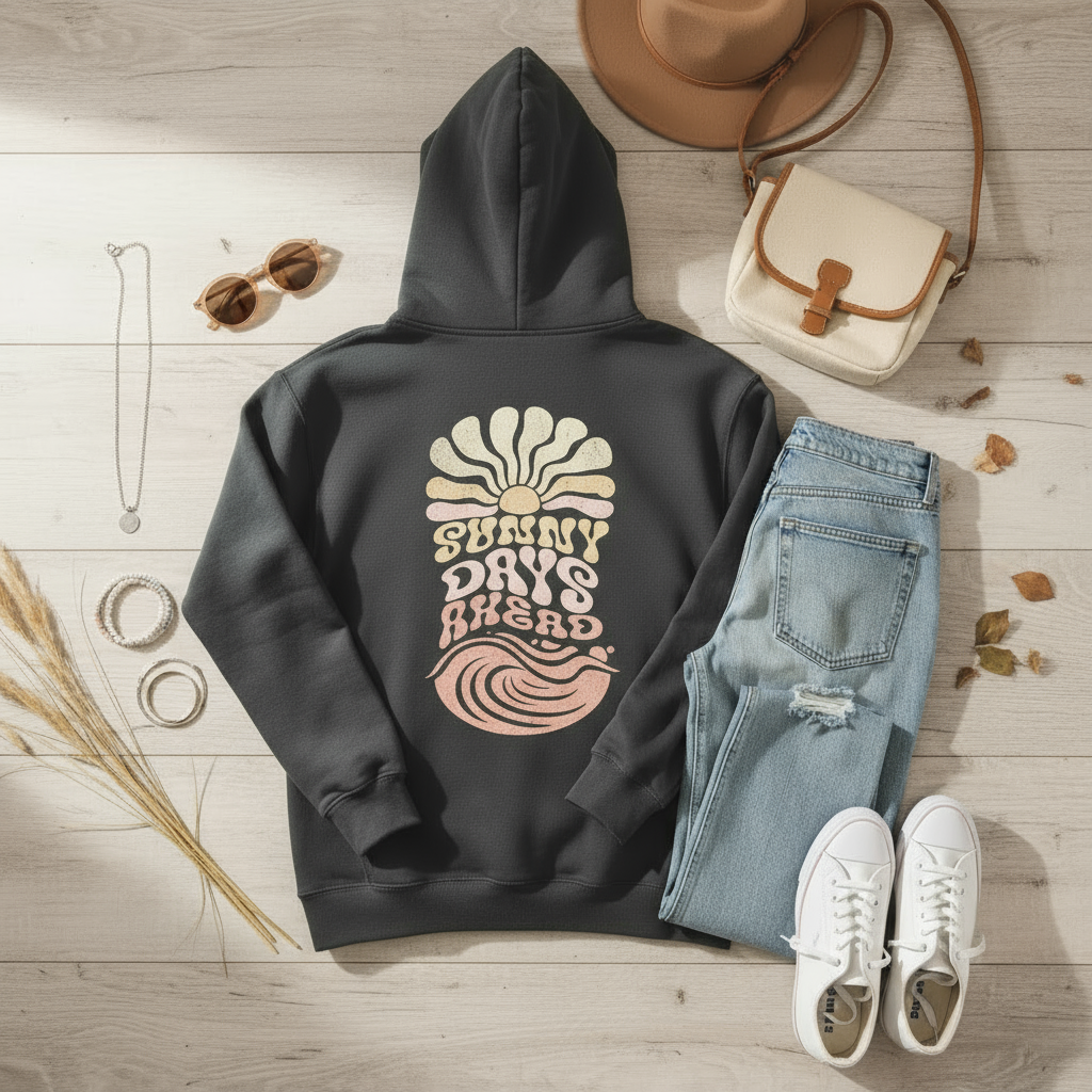 Sunny Days Ahead - Sandstone, Pull-Over Hoodie