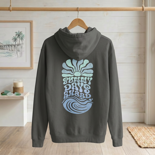 Premium Beach Hoodie – Low Tide Vintage Black