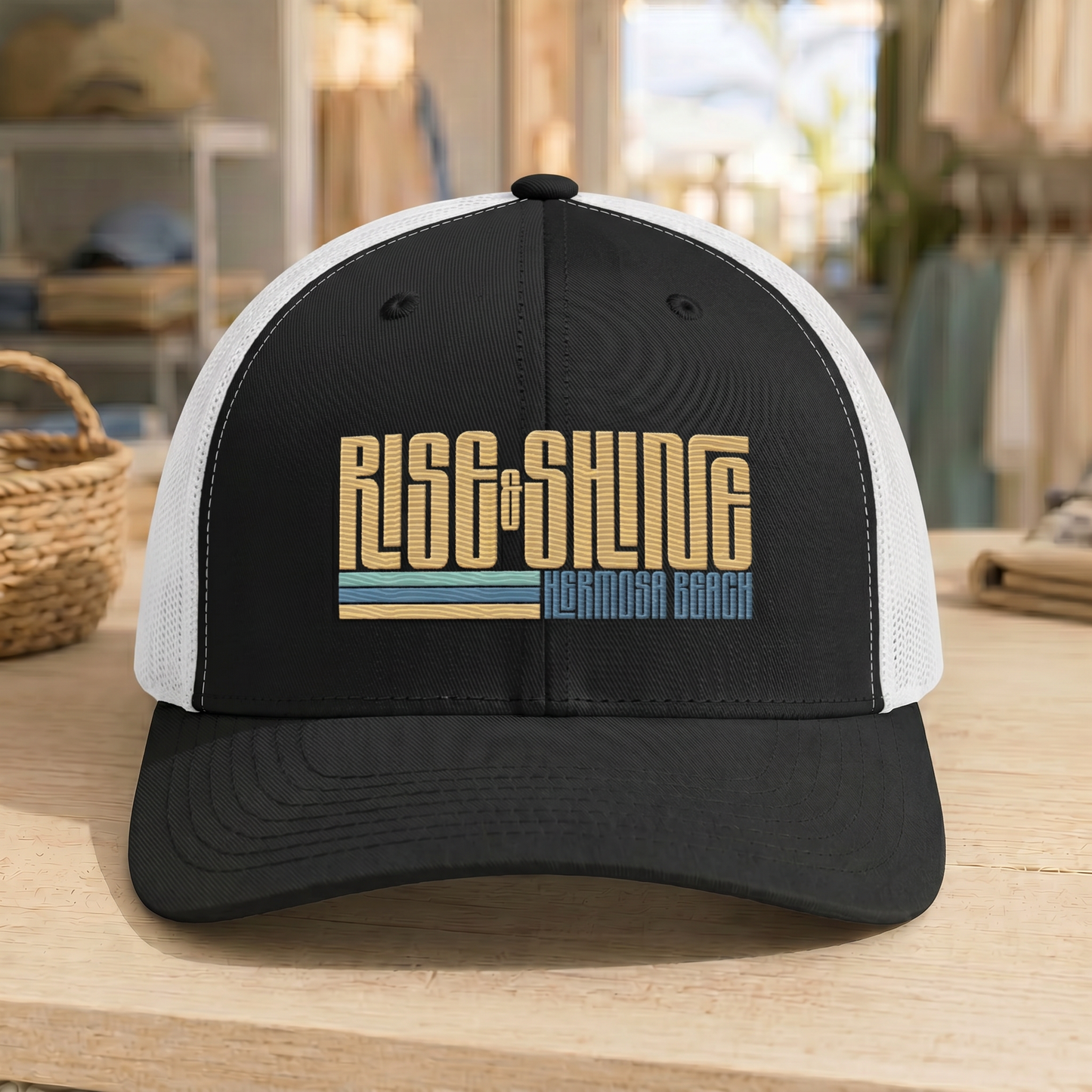 Rise & Shine Hermosa Beach Trucker Cap - V1