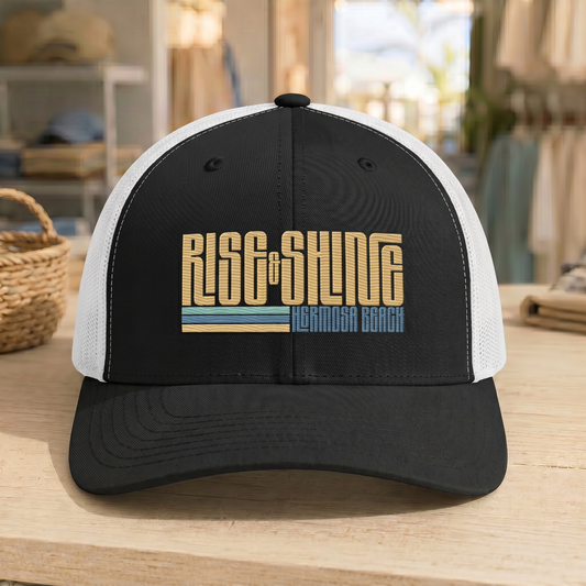 Rise & Shine Hermosa Beach Trucker Cap - V1