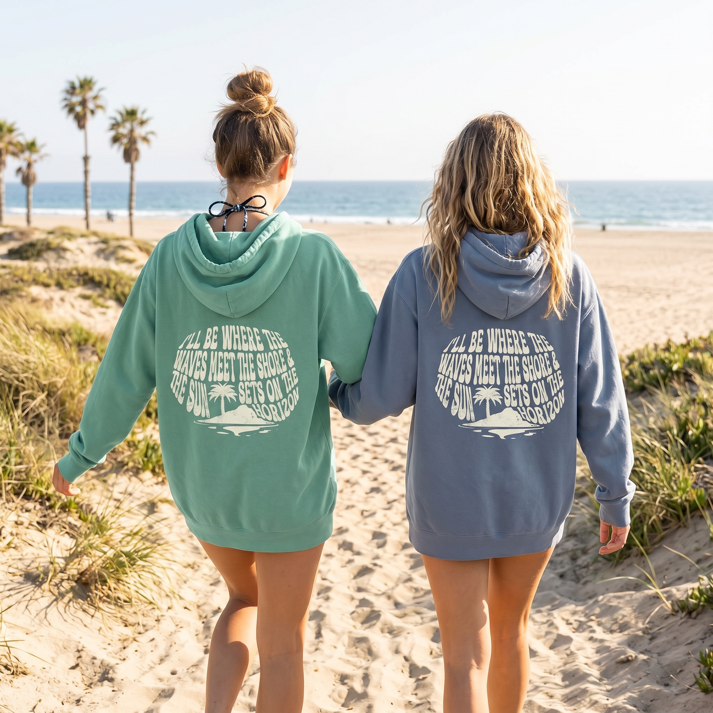 Garment-Dyed Beach Hoodie – Shoreline Blue Jean