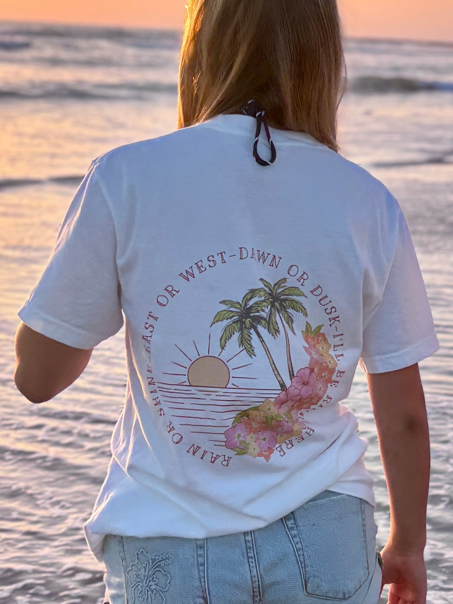 I'll Be Here Classic T-Shirt, Sunset Colors