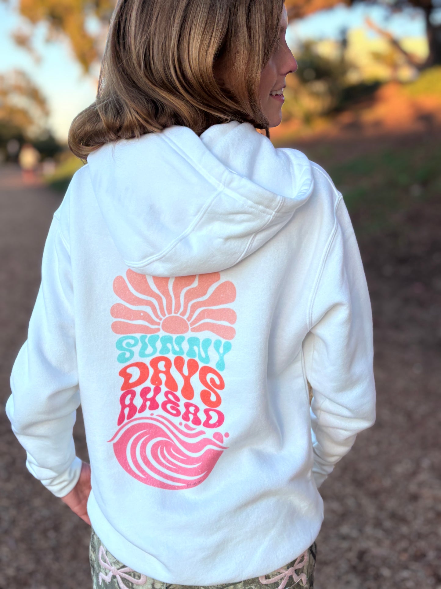 Sunny Days Ahead - Sorbet, Zipped Hoodie