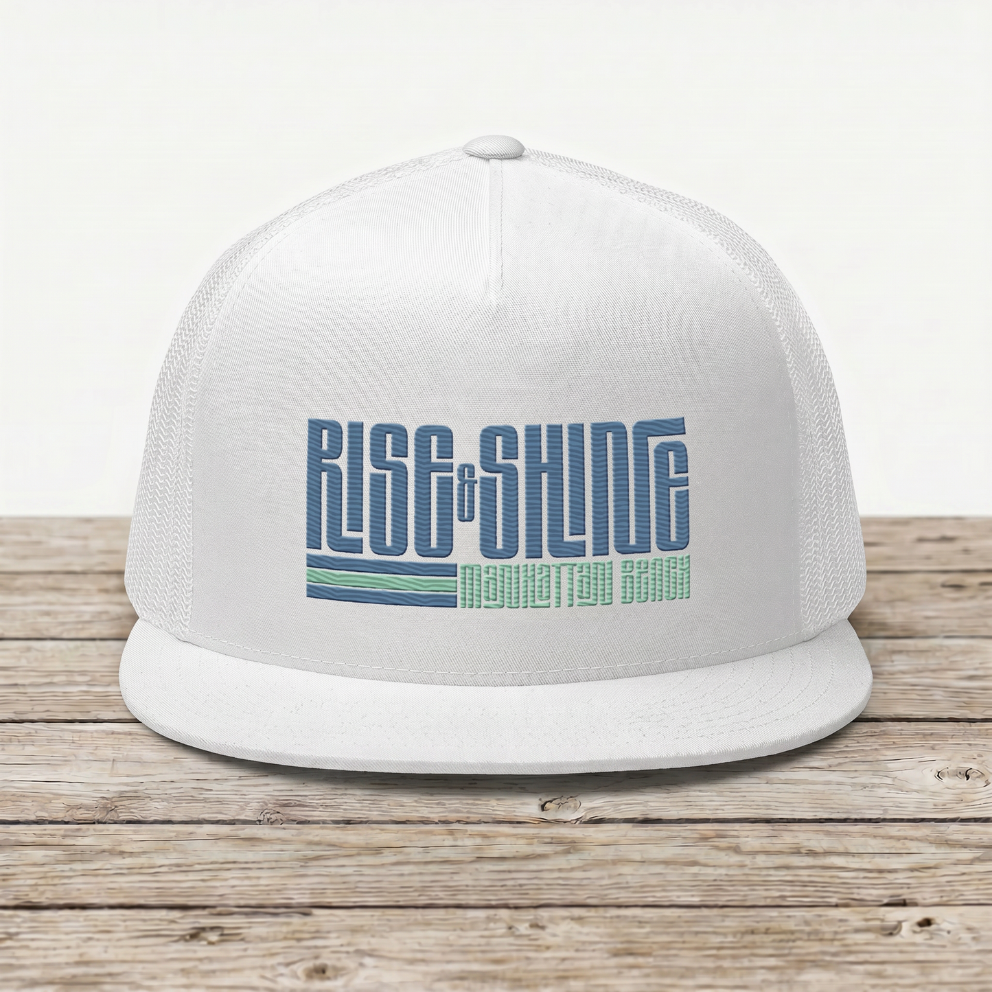 Rise & Shine MANHATTAN BEACH Hat - The "Jen Jen" (Flat Bill)