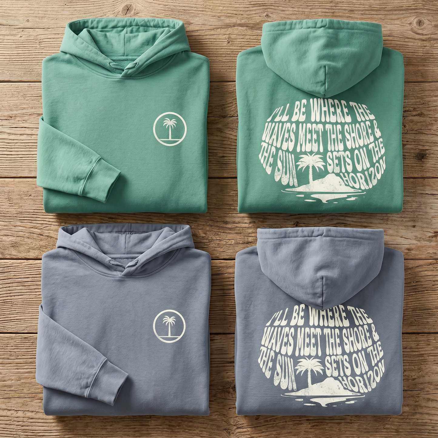 Double-Sided Garment-Dyed Hoodie – Shoreline Seafoam