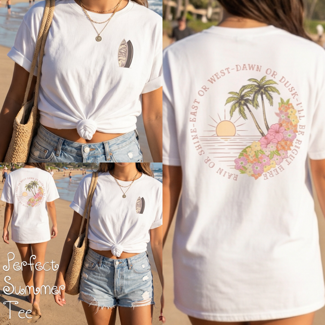 I'll Be Here Classic T-Shirt, Sunset Colors