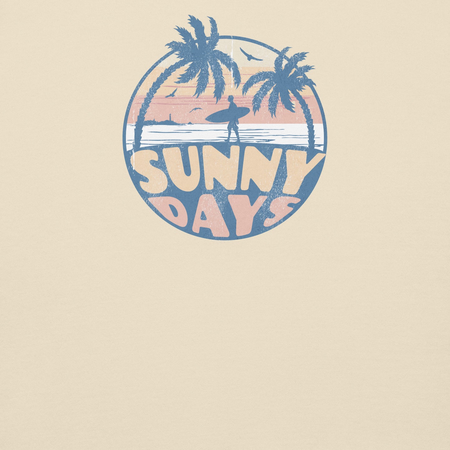 Sunny Days Surfer Series Hoodie in the color "Bone"