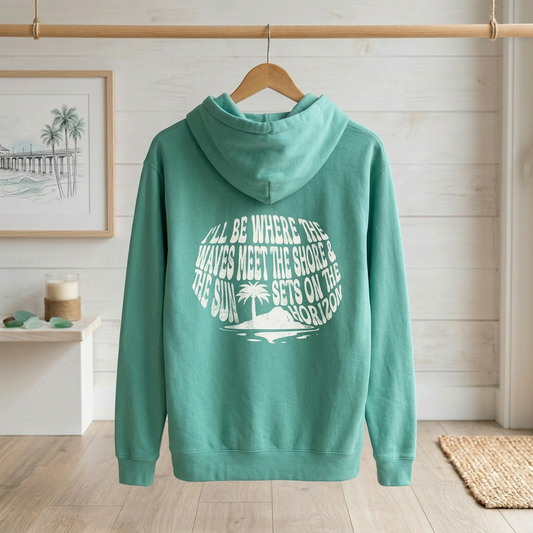 Shoreline Garment-Dyed Unisex Hoodie