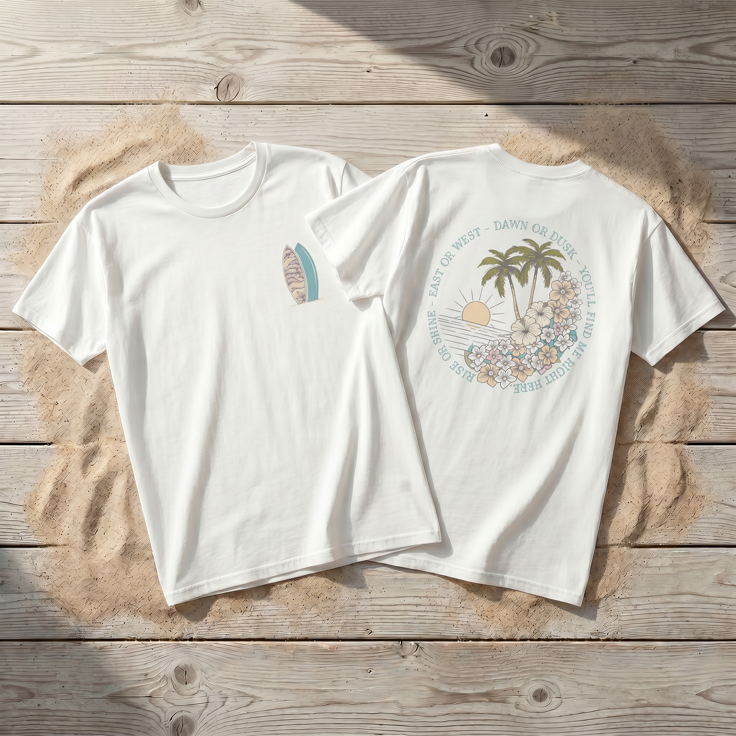 I'll Be Here Classic T-Shirt - Ocean Blues