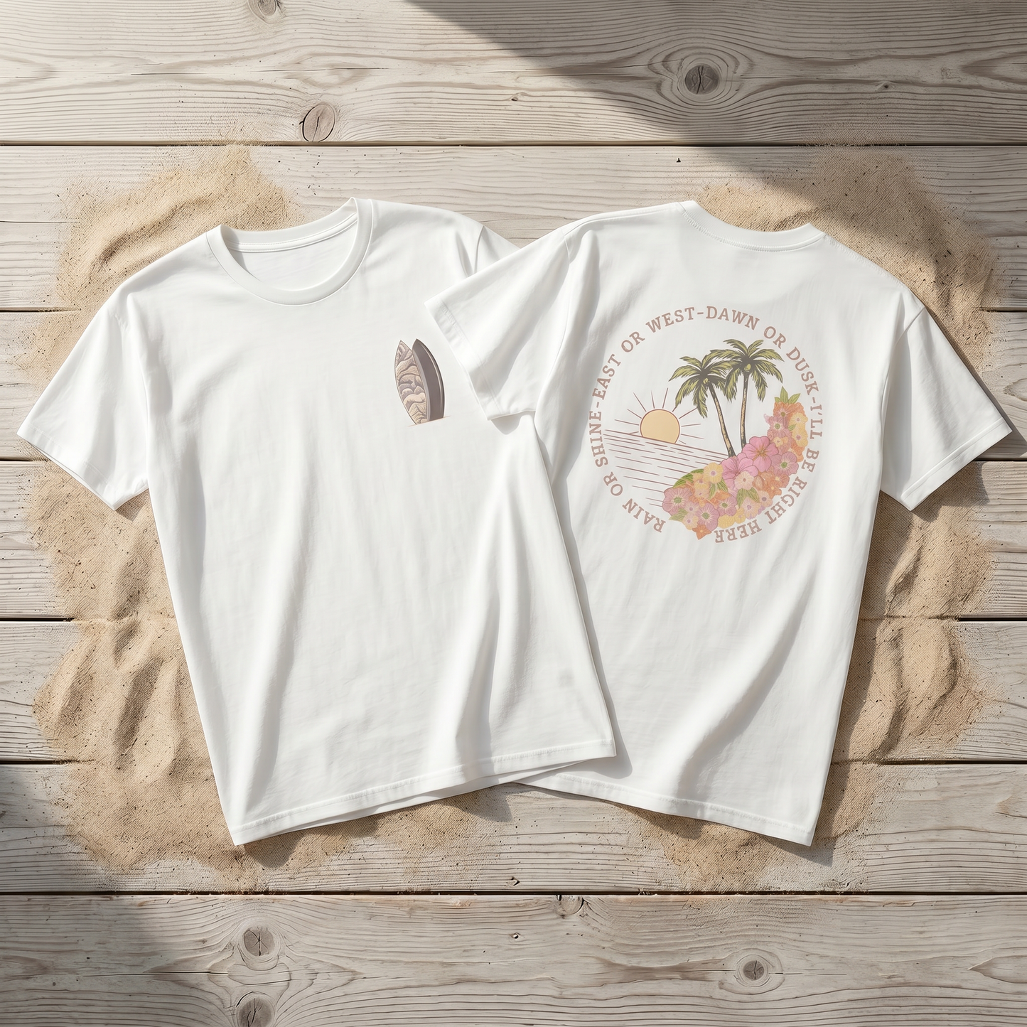 I'll Be Here Classic T-Shirt, Sunset Colors