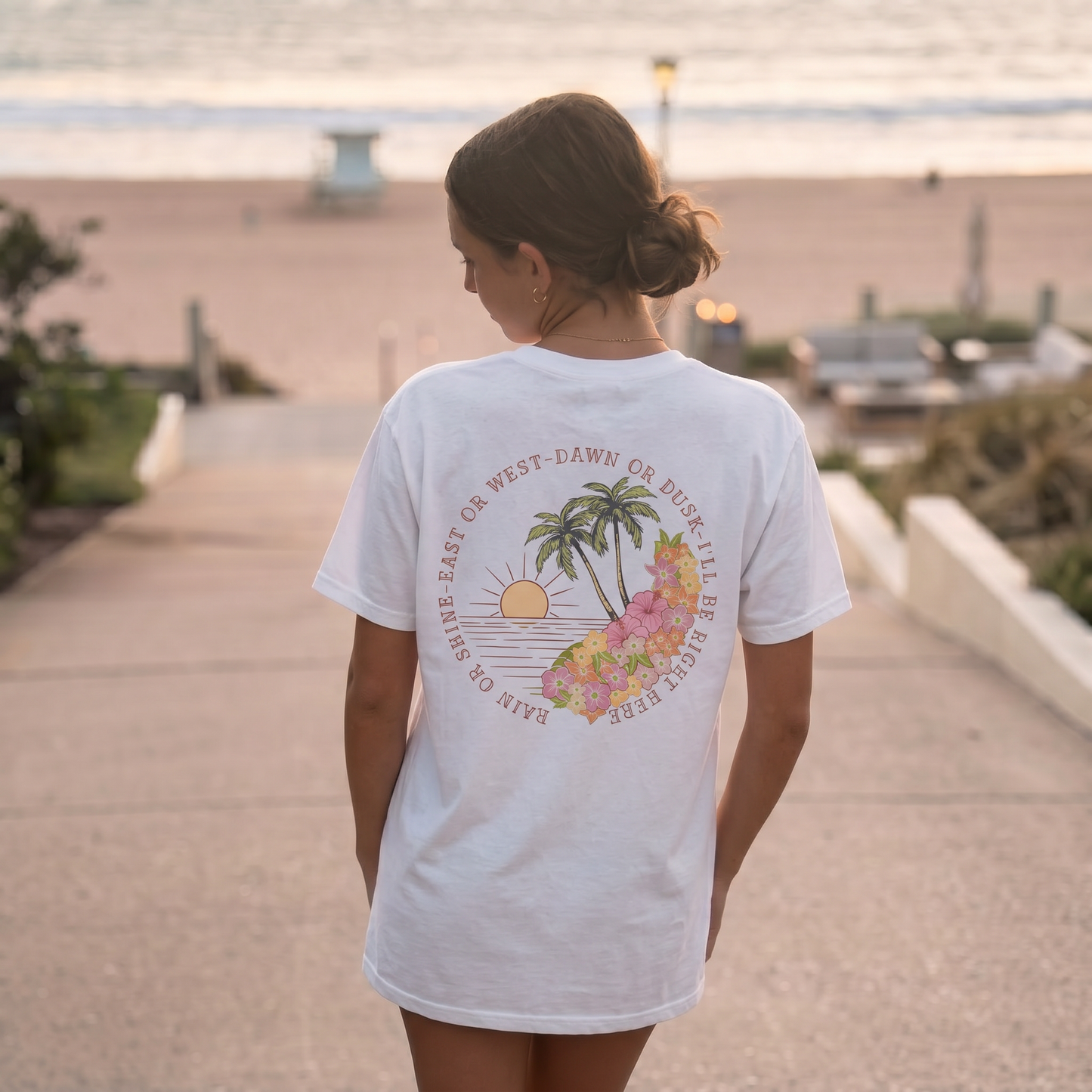 I'll Be Here Classic T-Shirt, Sunset Colors