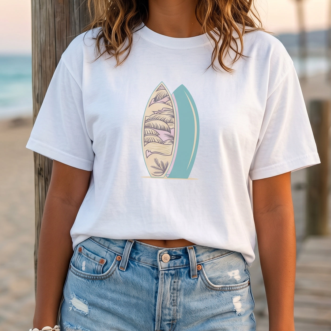 Surfboard Boxy Tee