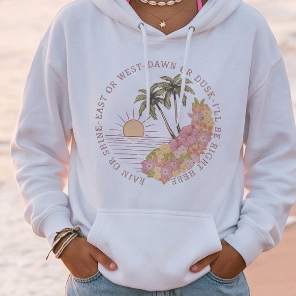 I'll Be Here Classic Hoodie- Sunset Colors
